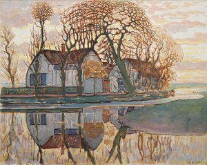 Gård nära Duivendrecht, c.1916 av Piet Mondrian