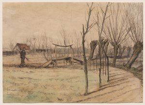 Landskap vid Loosduinen av Piet Mondrian