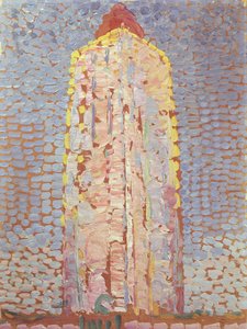 Fyren vid Westkapelle i Orange av Piet Mondrian