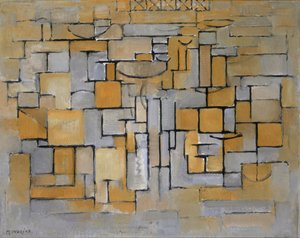 Målning nr II Komposition nr XV Komposition 4, 1913. av Piet Mondrian