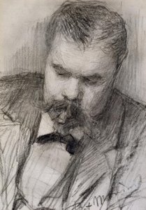 Porträtt av Frits Mondrian, 1898, av Piet Mondrian