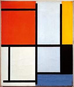 Schweiz, Basel, komposition av Piet Mondrian