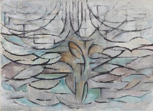 Det blommande äppelträdet, 1912. av Piet Mondrian