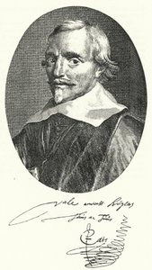 Jacob Cats, holländsk poet och diplomat (gravyr) av Pieter (attr.to) Dubordieu
