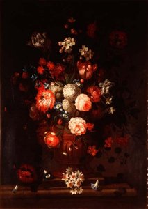 Stilleben, blandade blommor av Pieter (circle of) Casteels