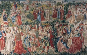 Liknelsen om arbetarna i vingården, ca 1500 (gobeläng)