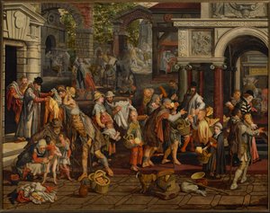 Kristna barmhärtighetsgärningar av Pieter Aertsen