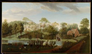 Utsikt över Chiswick House från sydväst (olja på duk)