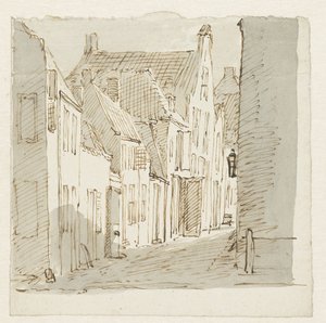gatuvy av Pieter Bartholomeusz. Barbiers