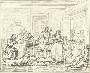 Scen från Jacob Simonsz de Rijk av Pieter Bartholomeusz. Barbiers