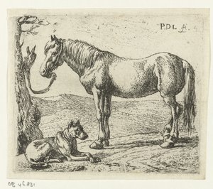 Häst och hund på en äng Hästar (serietitel)
