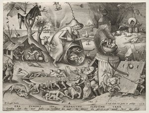 De sju dödssynderna: ilska av Pieter Bruegel