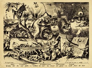 Ira, graverad av H. Cock, 1558 (trästick) av Pieter Bruegel the Elder