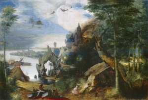 Antonius frestelse, ca 1550-75 av Pieter Bruegel the Elder