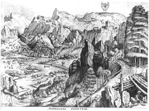 Den angrende Magdalene, graveret af Hieronymus Bosch (ca. 1510-70) ca. 1555-57 sverige av Pieter Bruegel the Elder