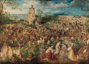 Tyska: Kreuztragung Christi Processionen till Golgata