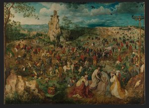 Processionen till Golgata av Pieter Brueghel the Elder