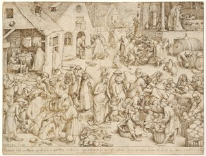 De sju dygderna 3 Välgörenhet av Pieter Brueghel the Elder