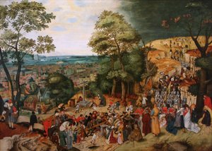 Kristus bär korset av Pieter Brueghel the Younger