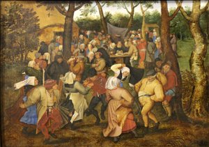 Bröllopsdans. av Pieter Brueghel the Younger