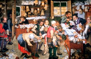 Hyresdagen, c1584-1638 av Pieter Brueghel the Younger