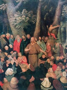 Detalj av Johannes Döparens predikan, 1604 av Pieter Brueghel the Younger