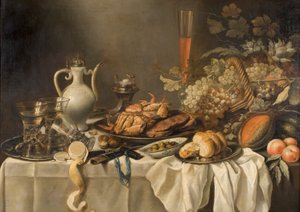 Fortfarande liv av Pieter Claesz