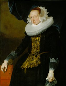 Porträtt av en kvinna av Pieter Claesz Soutman