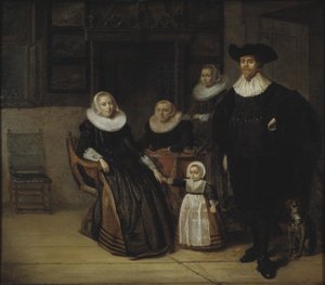 Porträtt av en familj, 1661
