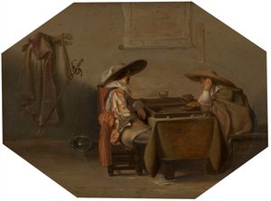 Tric-Trac-spelare, 1628