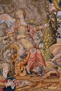 flamländsk gobeläng. Serie De sju huvudsynderna: Fåfänga (stolthet). Serietecknaren Pieter Coecke van Aelst. Atelier i Bryssel. ca 1542-1544.