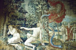 Florens. Adam och Eva efter syndafallet, Brysseltapet, 1548, 1900-talet av Pieter Coecke van Aelst