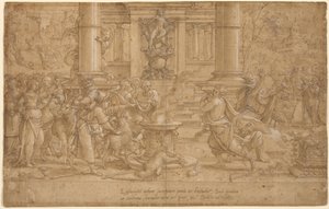 Offret i Lystra av Pieter Coecke van Aelst