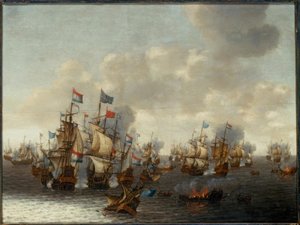 De fyra dagarnas sjöstrid av Pieter Cornelisz. Soest
