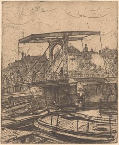 Skinny Bridge i Amsterdam av Pieter Dupont