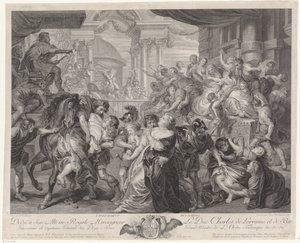 Sabine Virgin Rån av Pieter Franciscus Martenasie
