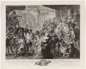 Sabine Virgin Rån av Pieter Franciscus Martenasie