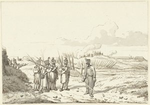 En ambulerande patrull, 1813-1814 av Pieter Gerardus van Os (signed by artist)