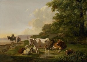 Landskap med boskap