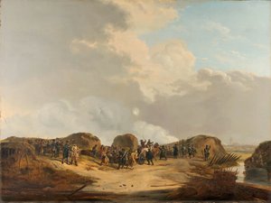 Demilune byggdes vid belägringen av Naarden, april 1814 av Pieter Gerardus van Os