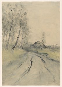 landväg av Pieter H.J.J. Ras (signed by artist)