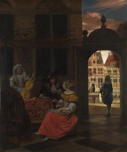 A Musical Party in a Courtyard, 1677