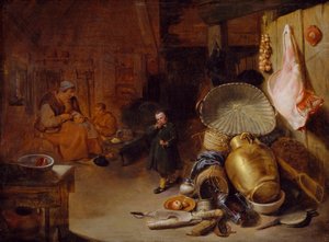 Interiör med figurer, 1643 av Pieter Jacobsz Duyfhuysen