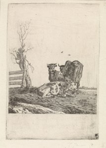 Landskap med tre kor av Pieter Janson