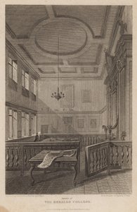 Interiör av The Heralds College av Pieter Jansz. Quast