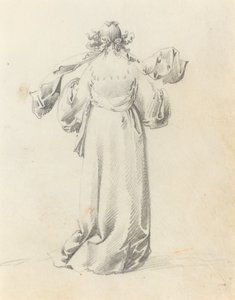 Lady sedd bakifrån