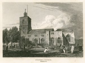 Stepney Church, London av Pieter Jansz. Quast