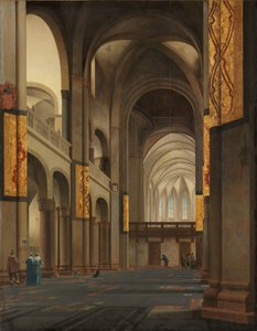 Vapenhuset och kören i Mariakerk i Utrecht Vapenhuset och koret i Mariakerk i Utrecht, sett från väster