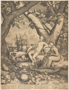 Vertumnus och Pomona av Pieter Jansz Saenredam