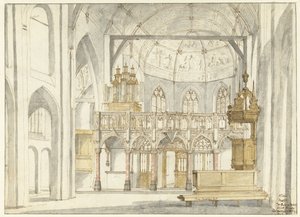 Utsikt över Sint-Petruskerkens kör, 